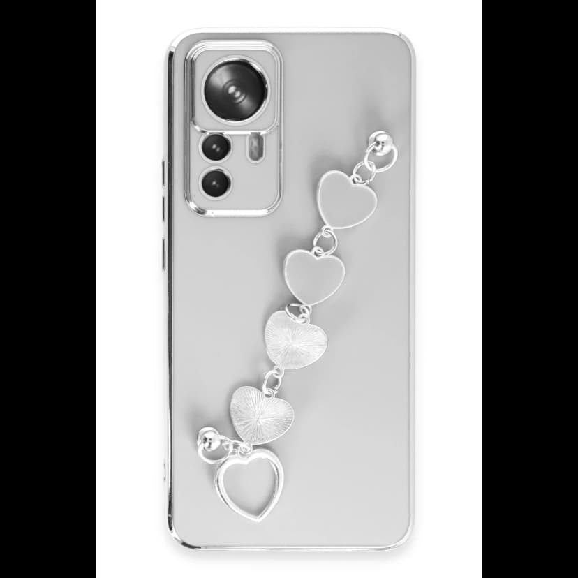 Newface Xiaomi Mi 12T Pro Kılıf Esila Silikon - Beyaz