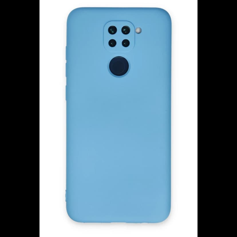 Newface Xiaomi Redmi Note 9 Kılıf Nano içi Kadife Silikon - Mavi