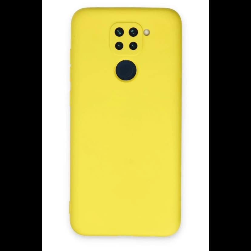 Newface Xiaomi Redmi Note 9 Kılıf Nano içi Kadife Silikon - Sarı