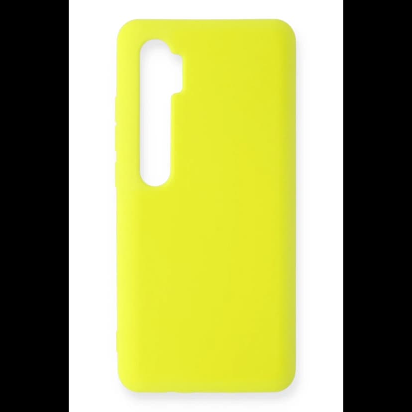 Newface Xiaomi Mi Note 10 Lite Kılıf Nano içi Kadife Silikon - Sarı