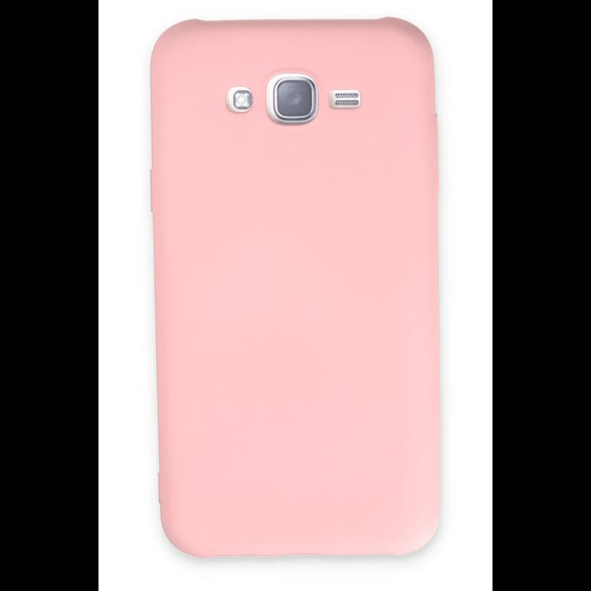 Newface Samsung Galaxy J7 Kılıf Nano içi Kadife Silikon - Pudra