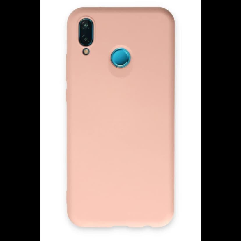 Newface Huawei P20 Lite Kılıf Nano içi Kadife Silikon - Pudra