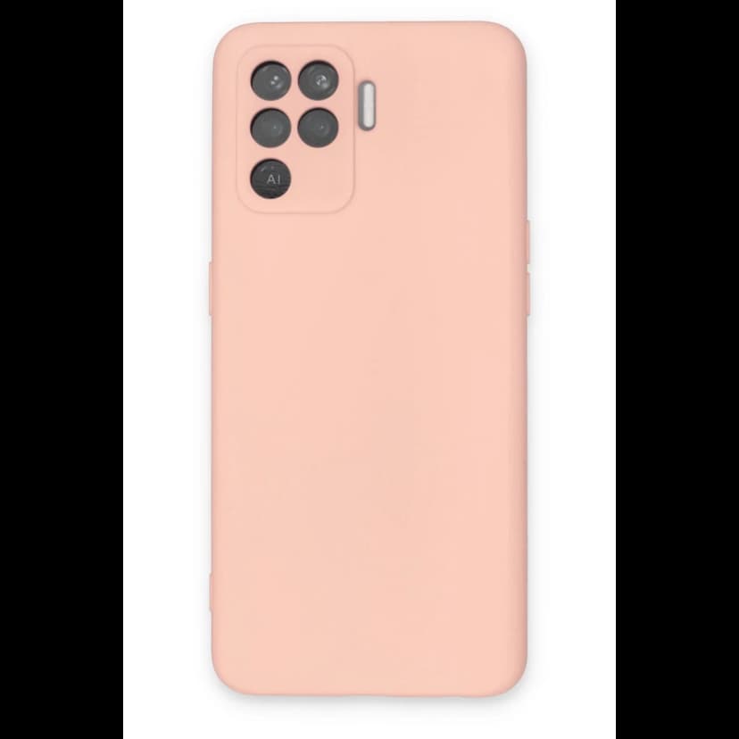 Newface Oppo Reno 5 Lite Kılıf Nano içi Kadife Silikon - Pudra
