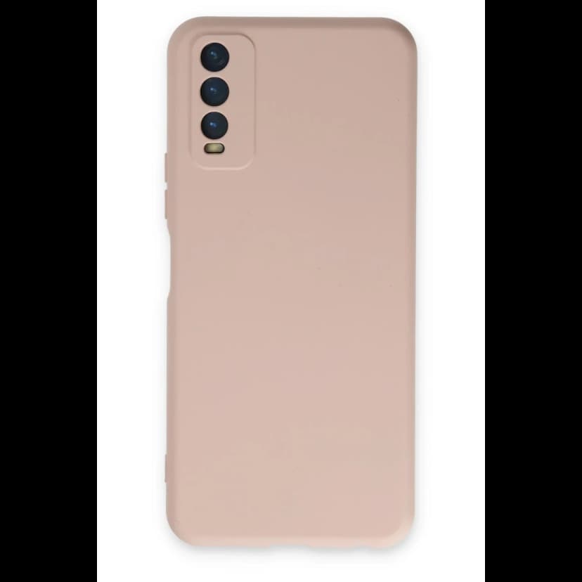 Newface Vivo Y11S Kılıf Nano içi Kadife Silikon - Pudra