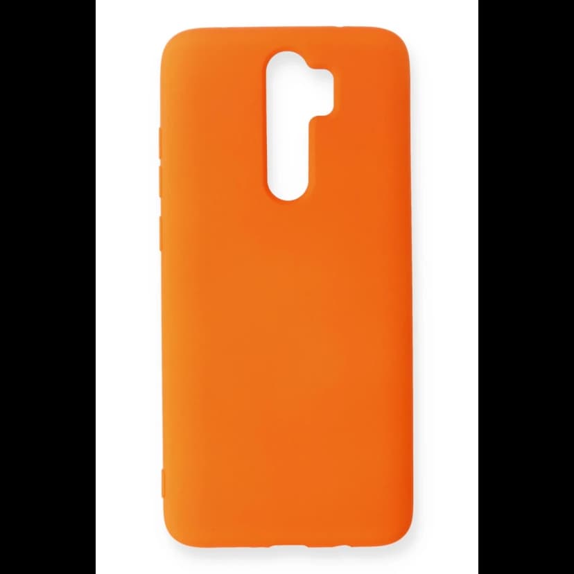 Newface Xiaomi Redmi Note 8 Pro Kılıf Nano içi Kadife Silikon - Turuncu