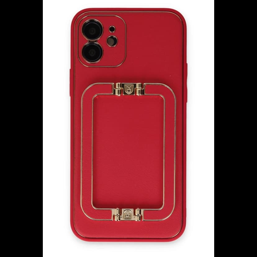Newface Apple iPhone 12 Kılıf Coco Elit Kapak - Kırmızı