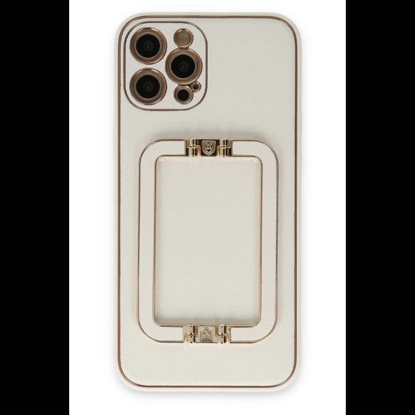 Newface Apple iPhone 12 Pro Kılıf Coco Elit Kapak - Beyaz