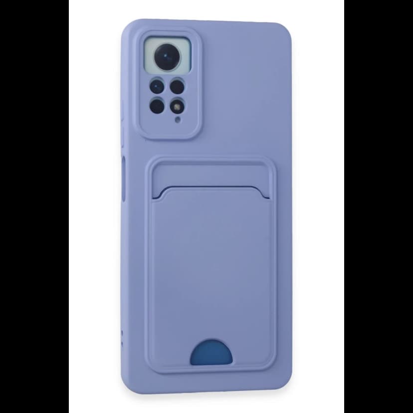 Newface Xiaomi Redmi Note 12 Pro 4G Kılıf Kelvin Kartvizitli Silikon - Lila