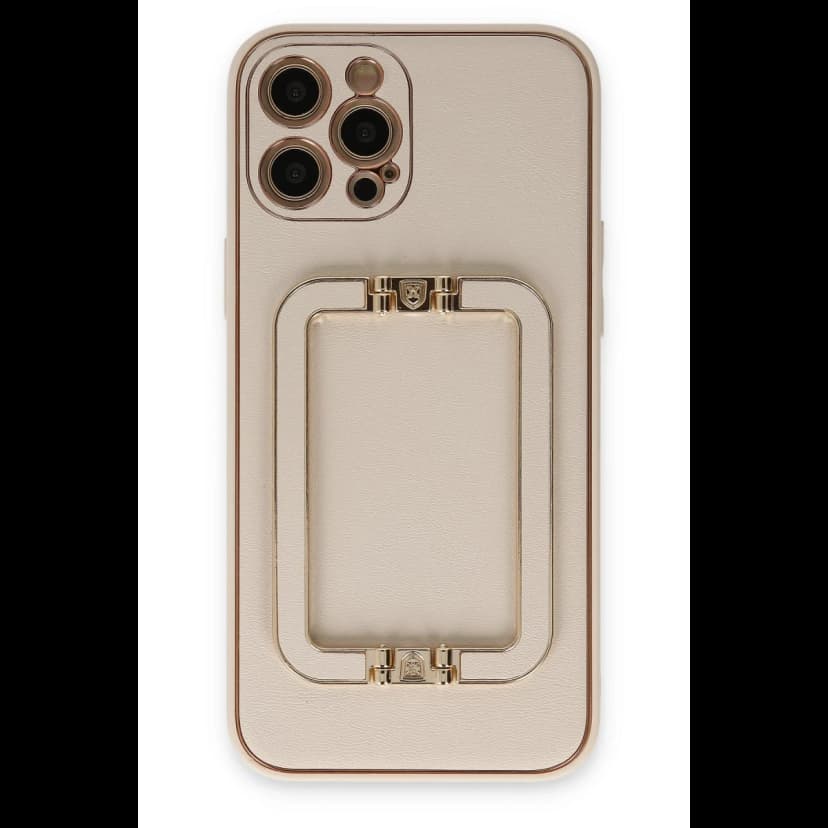 Newface Apple iPhone 12 Pro Kılıf Coco Elit Kapak - Gold
