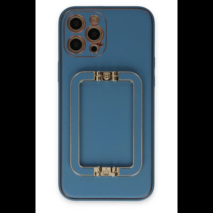 Newface Apple iPhone 12 Pro Max Kılıf Coco Elit Kapak - Mavi