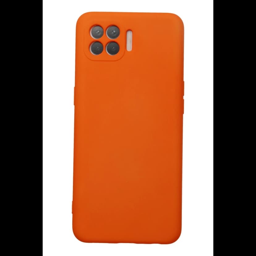 Newface Oppo Reno 4 Lite Kılıf Nano içi Kadife Silikon - Turuncu