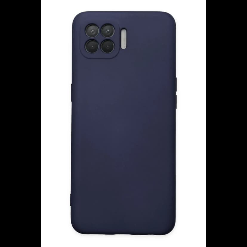 Newface Oppo Reno 4 Lite Kılıf Nano içi Kadife Silikon - Lacivert