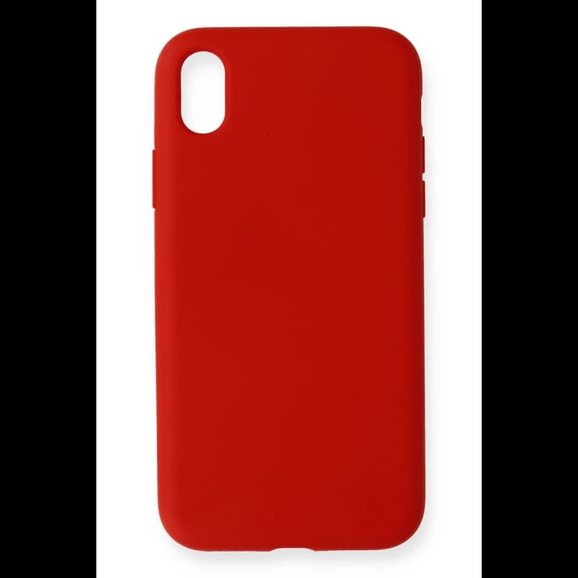 Newface Apple iPhone XR Kılıf Nano içi Kadife Silikon - Kırmızı