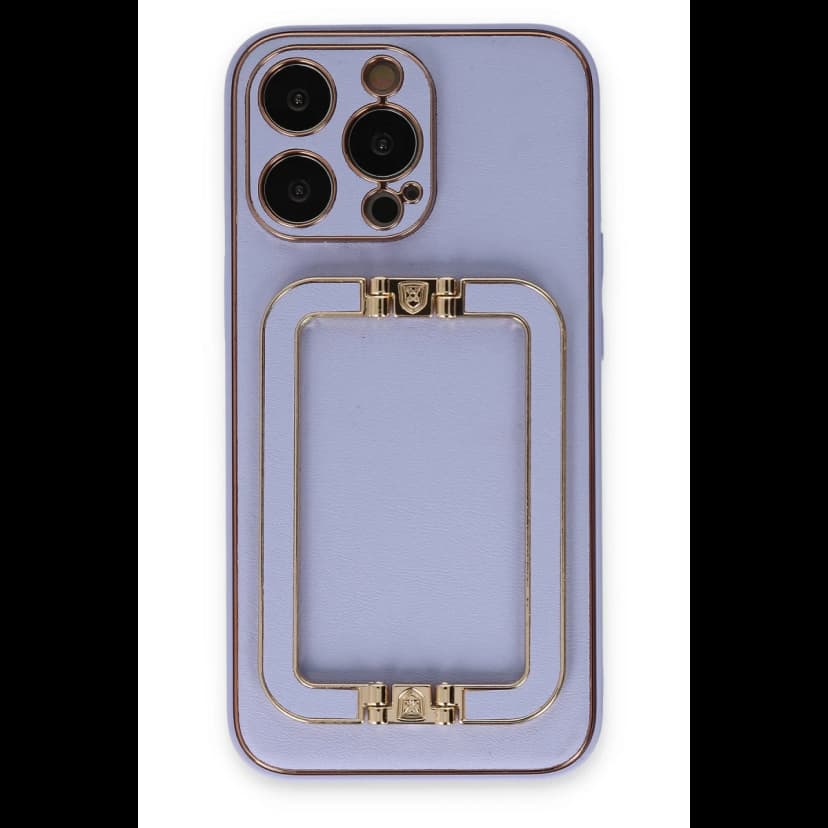 Newface Apple iPhone 13 Pro Max Kılıf Coco Elit Kapak - Lila