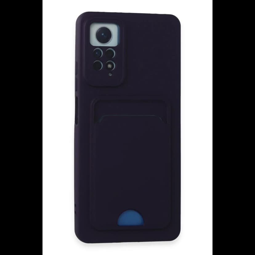 Newface Xiaomi Redmi Note 11 Pro Kılıf Kelvin Kartvizitli Silikon - Derin Mor