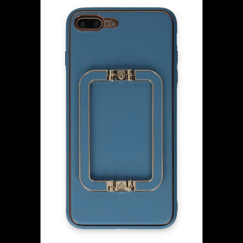 Newface Apple iPhone 7 Plus Kılıf Coco Elit Kapak - Mavi