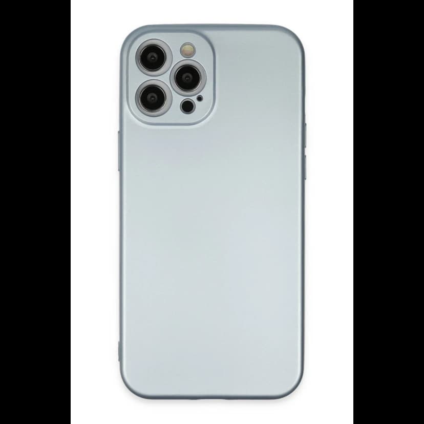 Newface Apple iPhone 12 Pro Max Kılıf Nano içi Kadife Silikon - Sky Blue