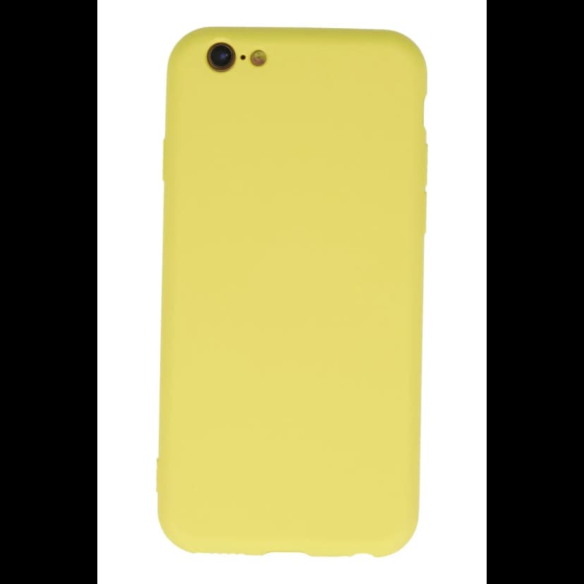Newface Apple iPhone 6 Plus Kılıf Nano içi Kadife Silikon - Sarı