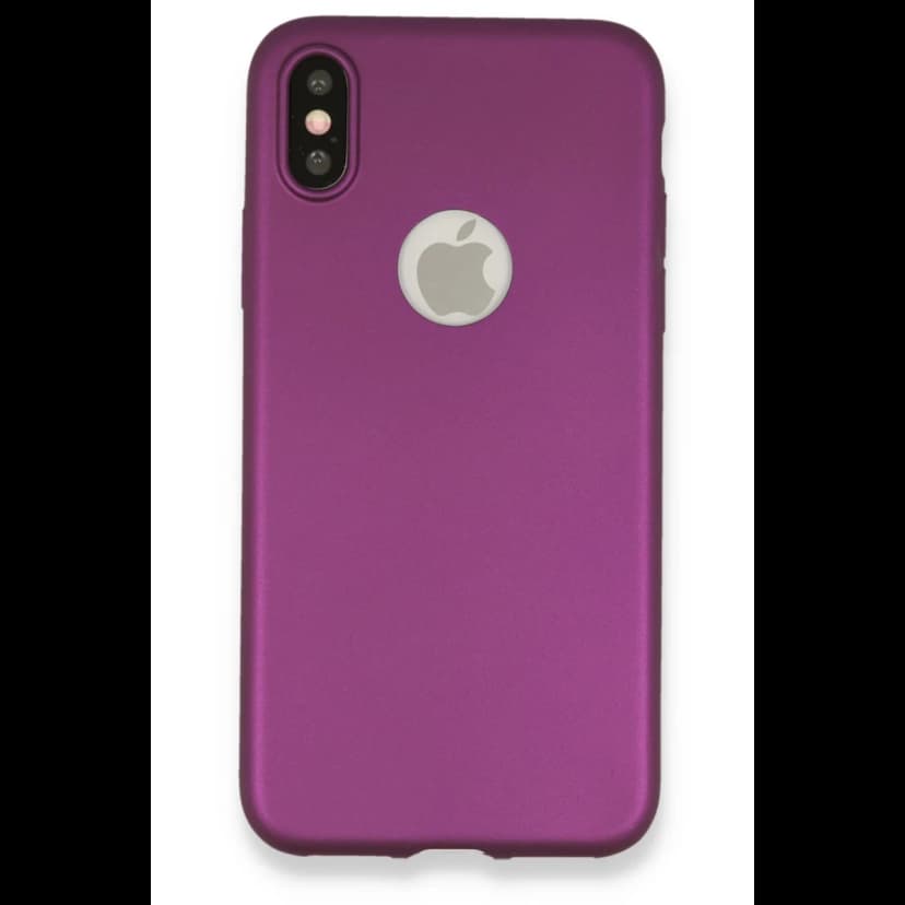 Newface Apple iPhone X Kılıf First Silikon - Mürdüm