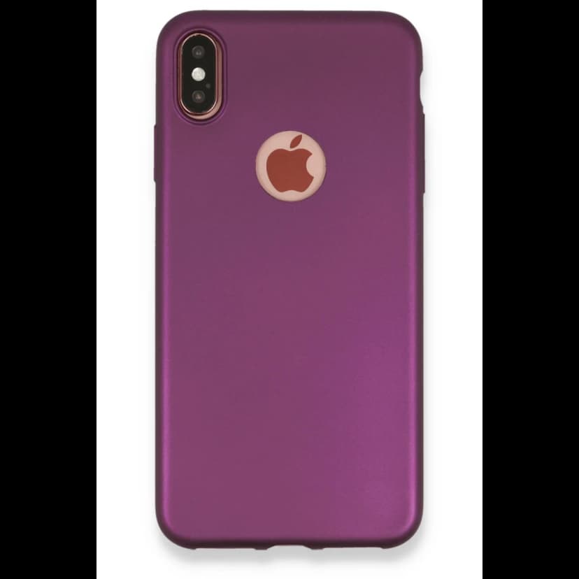 Newface Apple iPhone XS Max Kılıf First Silikon - Mürdüm