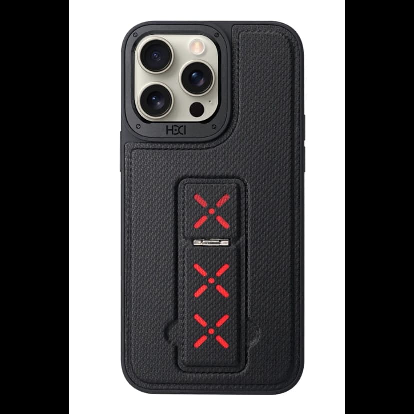 HDD Apple iPhone 15 Pro HBC-248 Lima Standlı Kapak - Siyah