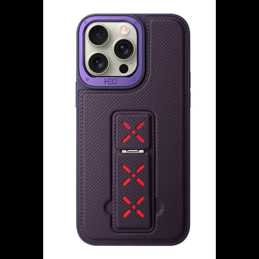 HDD Apple iPhone 15 Pro Max HBC-248 Lima Standlı Kapak - Derin Mor