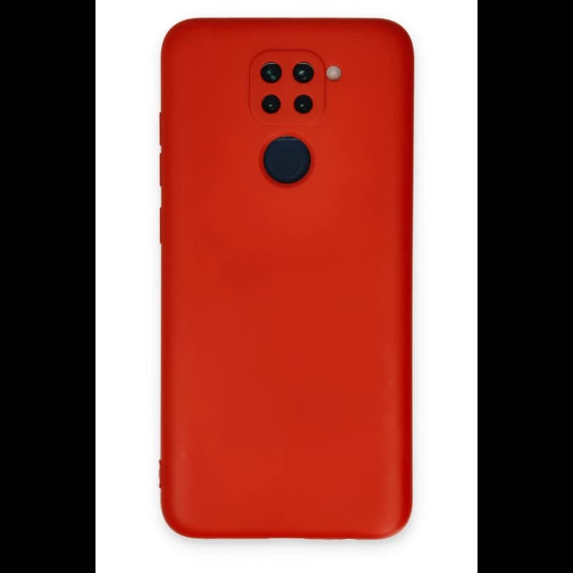 Newface Xiaomi Redmi Note 9 Kılıf Nano içi Kadife Silikon - Kırmızı
