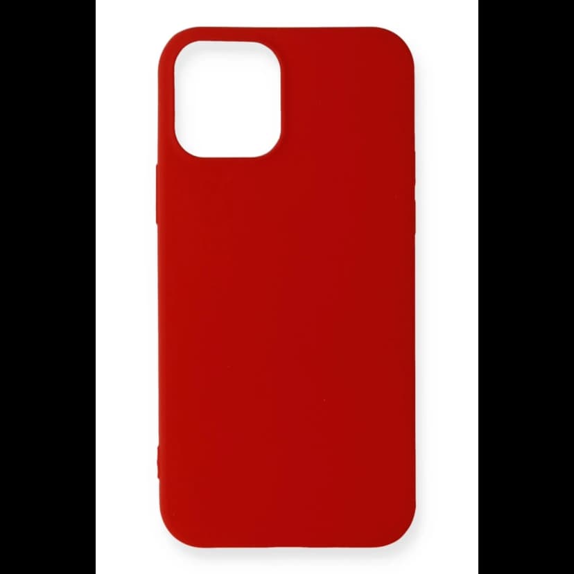 Newface Apple iPhone 12 Mini Kılıf First Silikon - Koyu Kırmızı