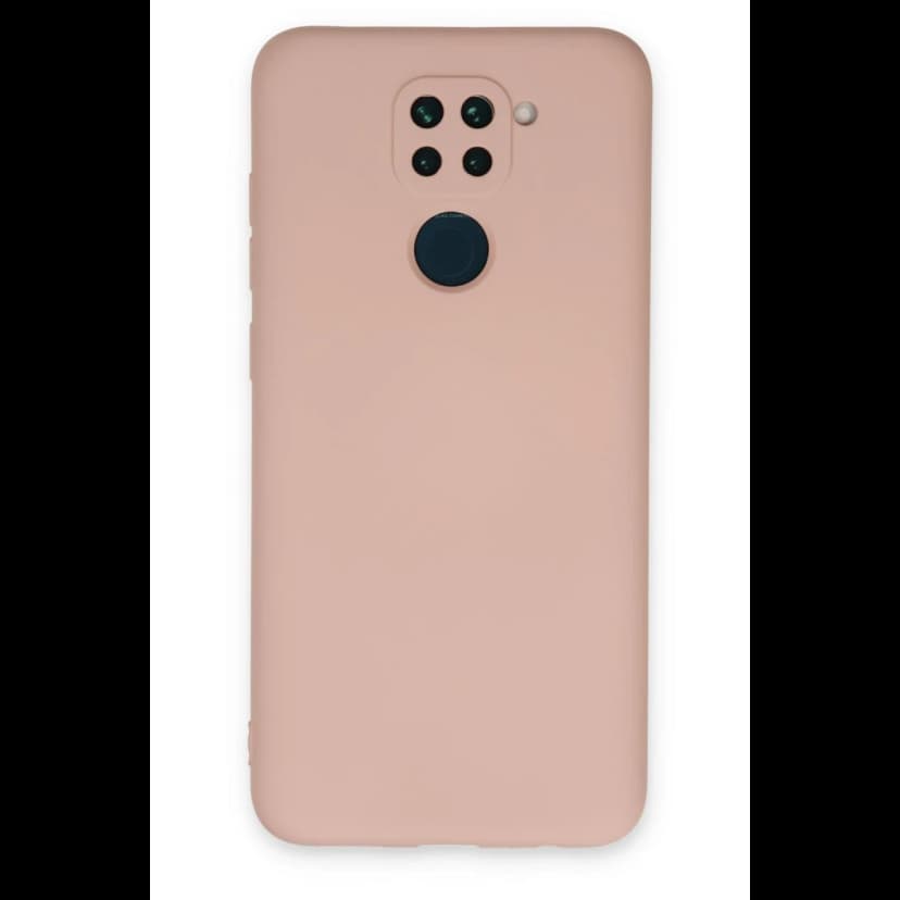 Newface Xiaomi Redmi Note 9 Kılıf Nano içi Kadife Silikon - Pudra