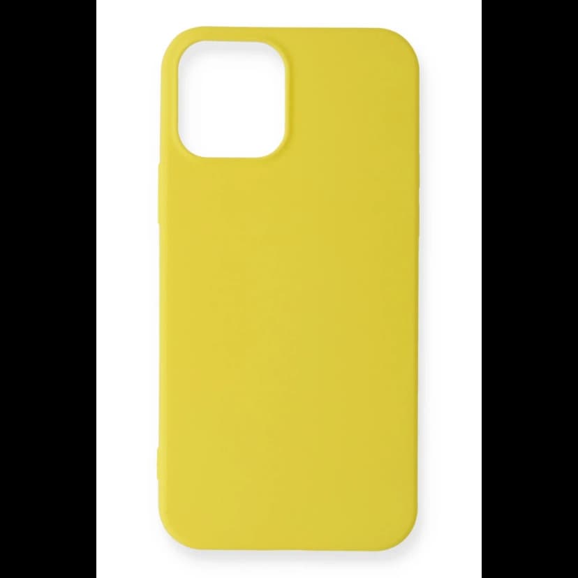 Newface Apple iPhone 12 Mini Kılıf First Silikon - Sarı