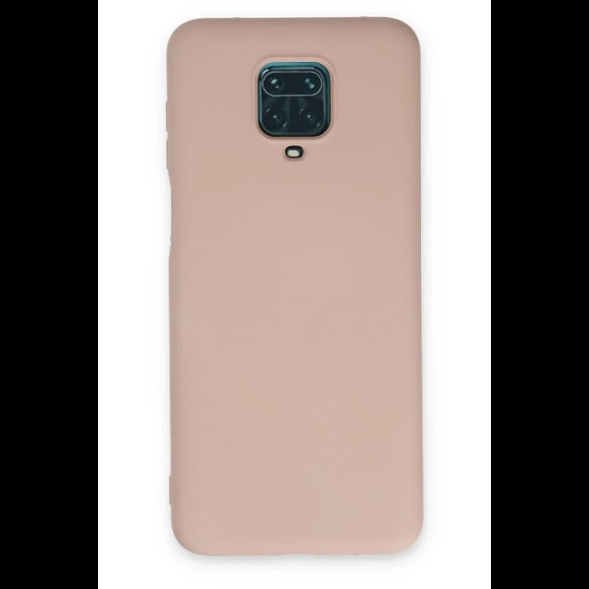 Newface Xiaomi Redmi Note 9 Pro Kılıf Nano içi Kadife Silikon - Pudra