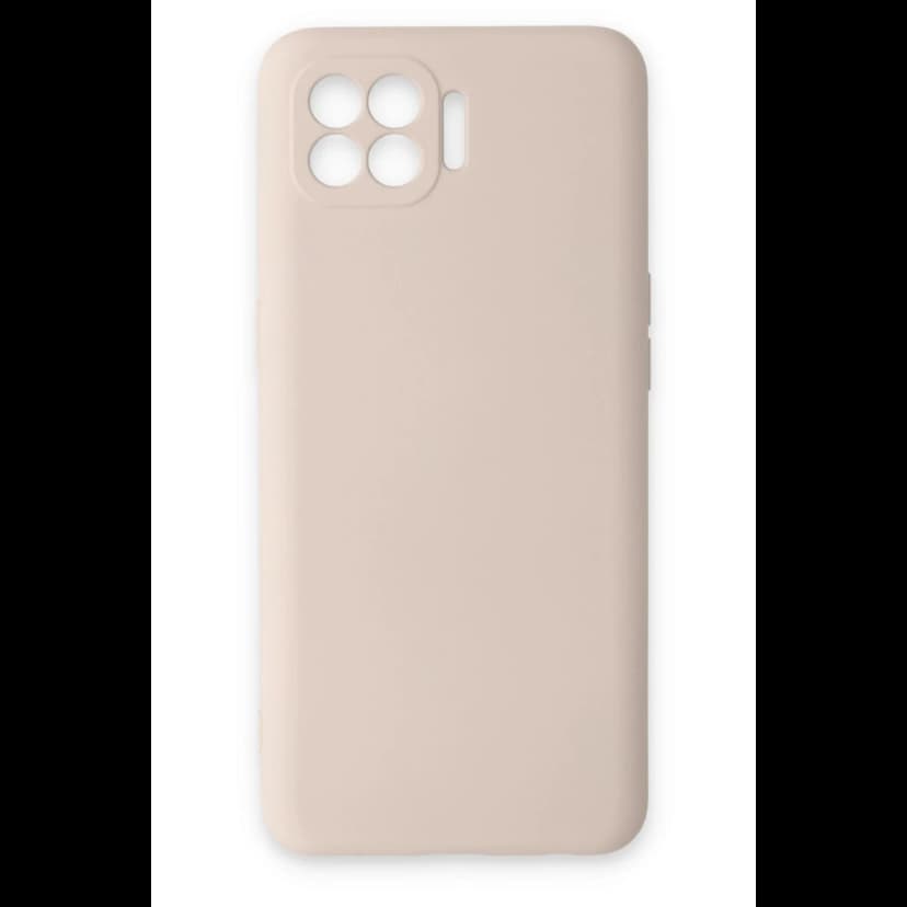 Newface Oppo Reno 4 Lite Kılıf Nano içi Kadife Silikon - Pudra
