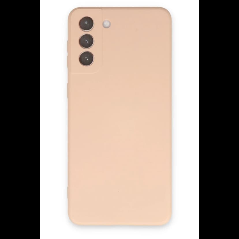 Newface Samsung Galaxy S21 Plus Kılıf Nano içi Kadife Silikon - Pudra