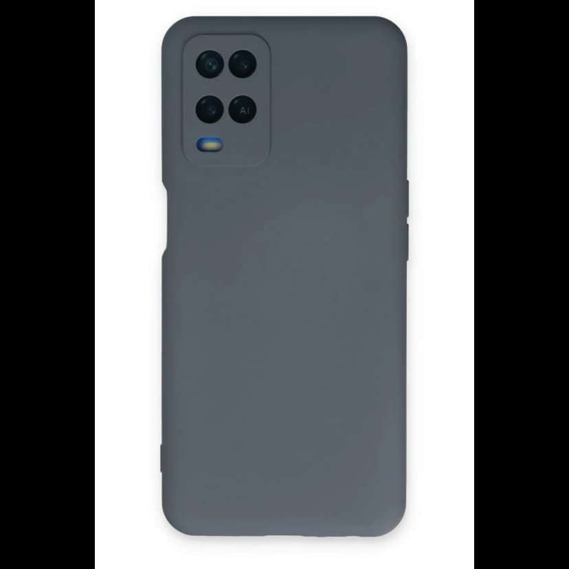 Newface Oppo A54 4G Kılıf Nano içi Kadife Silikon - Gri