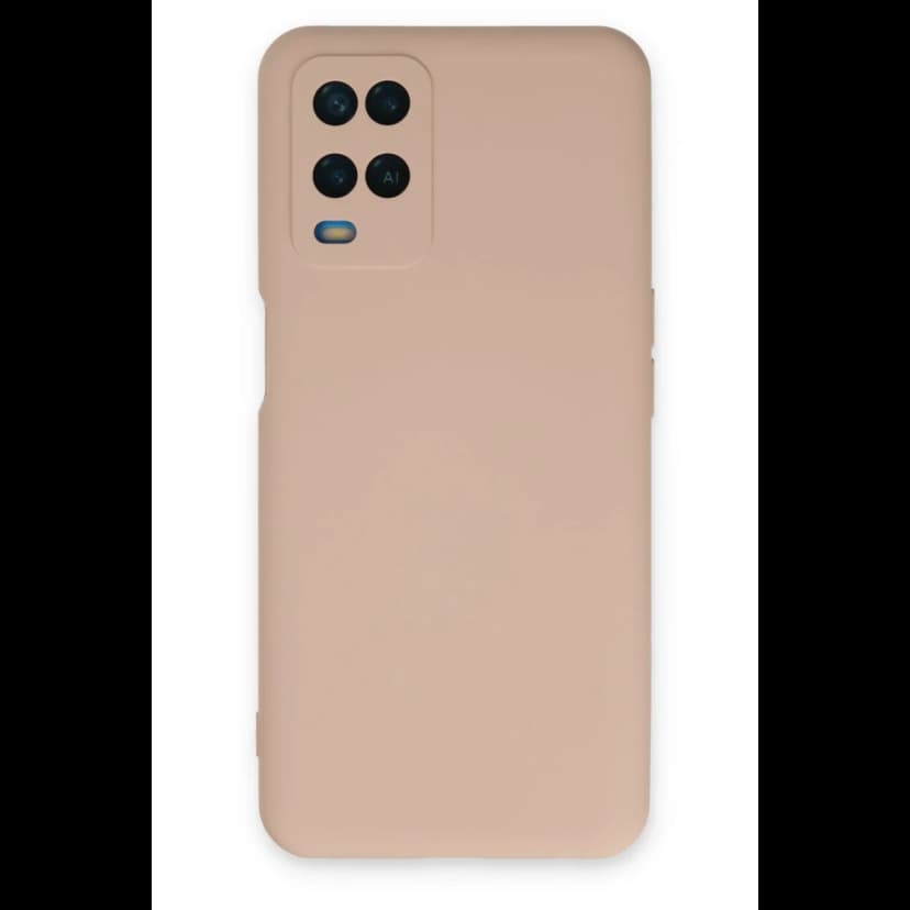Newface Oppo A54 4G Kılıf Nano içi Kadife Silikon - Pudra