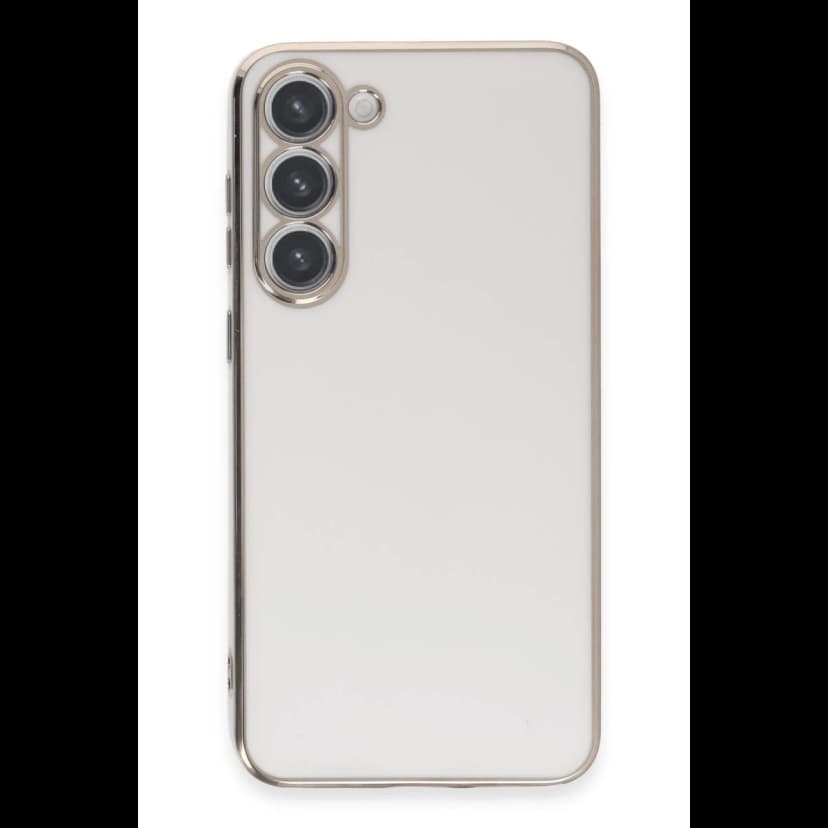 Newface Samsung Galaxy S23 Kılıf Volet Silikon - Beyaz