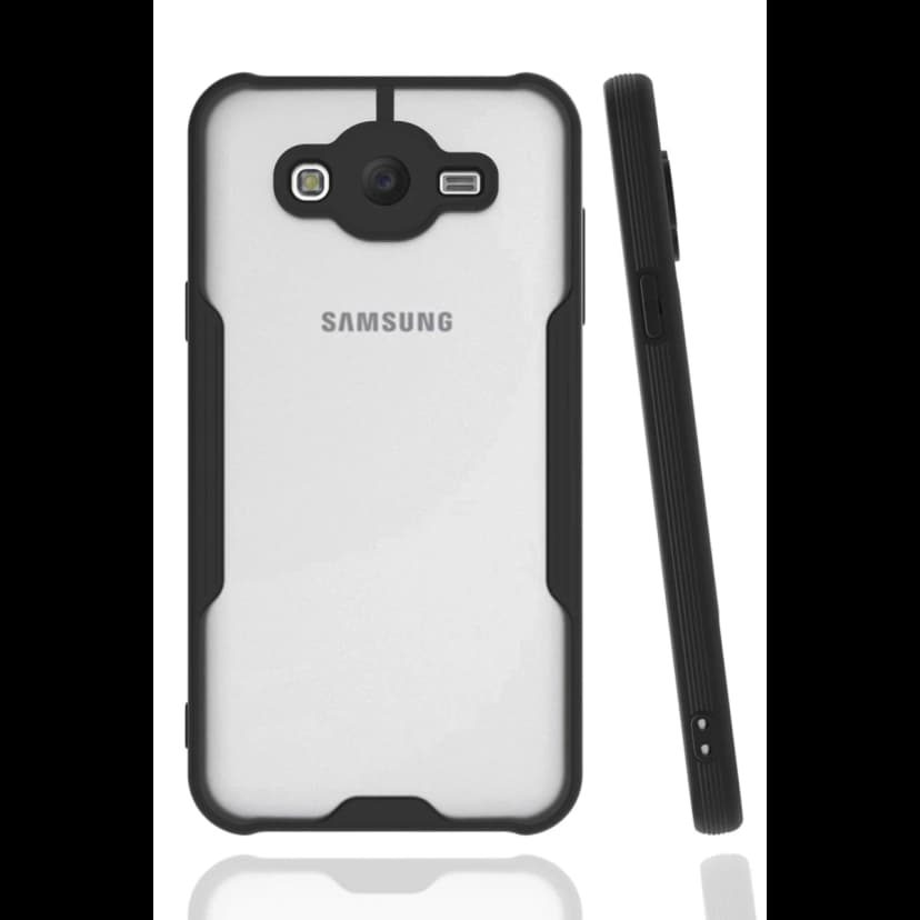Newface Samsung Galaxy J7 Kılıf Platin Silikon - Siyah