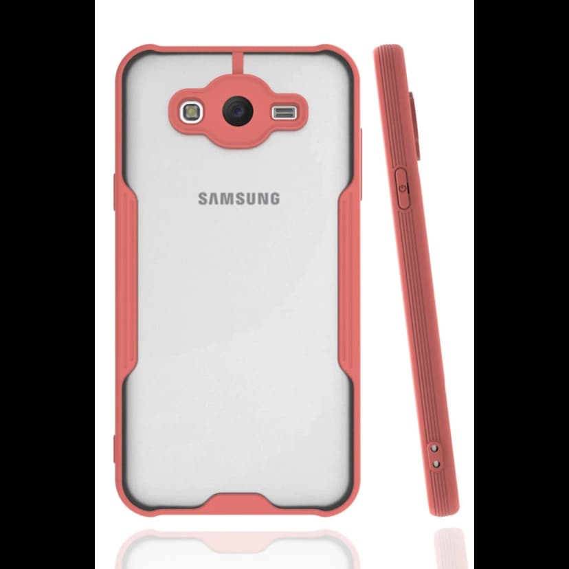 Newface Samsung Galaxy J7 Kılıf Platin Silikon - Pembe