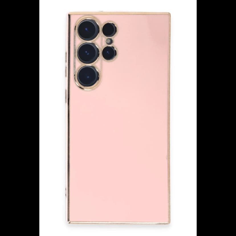 Newface Samsung Galaxy S23 Ultra Kılıf Volet Silikon - Pembe