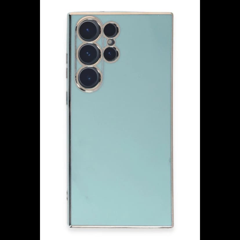 Newface Samsung Galaxy S23 Ultra Kılıf Volet Silikon - Açık Yeşil