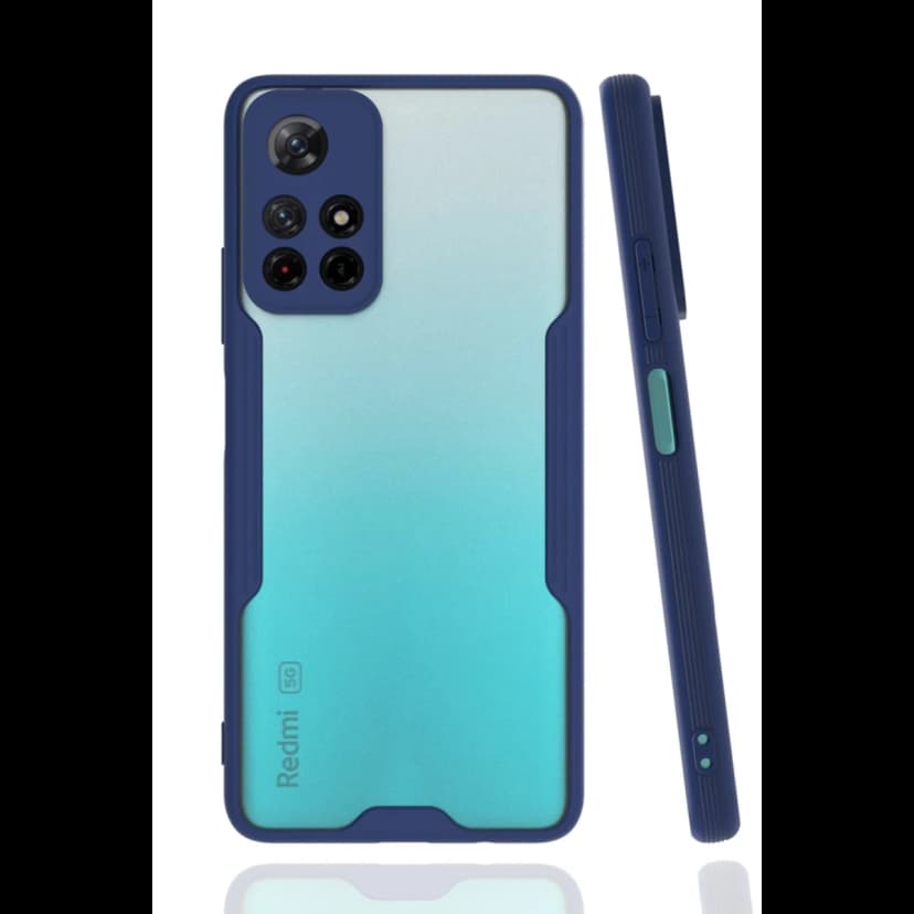 Newface Xiaomi Redmi Note 11T Kılıf Platin Silikon - Lacivert