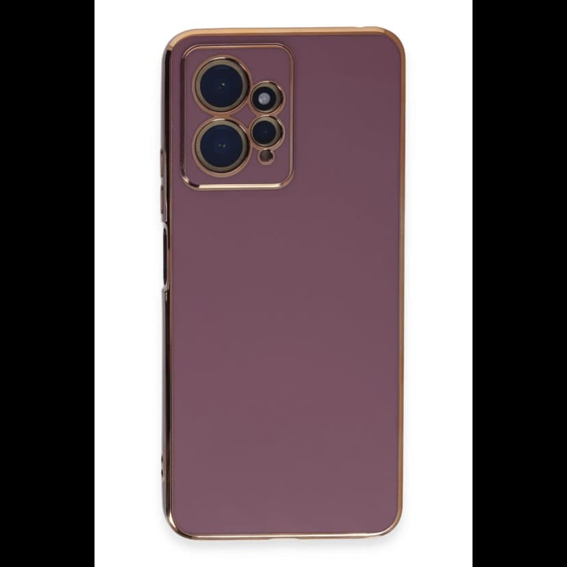 Newface Xiaomi Redmi Note 12 4G Kılıf Volet Silikon - Mor
