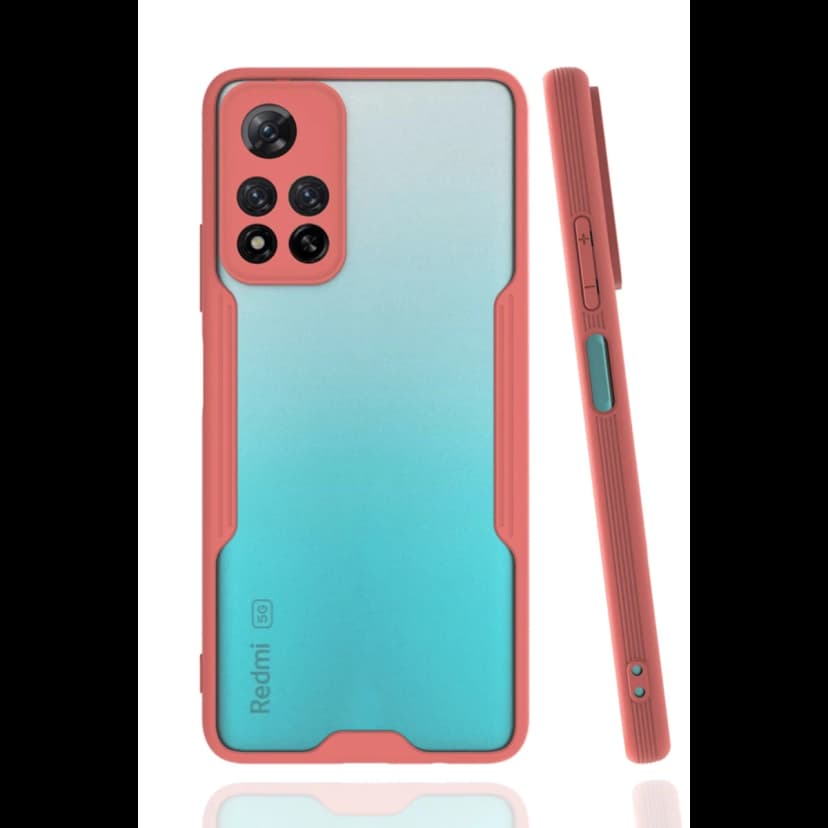Newface Xiaomi Redmi Note 11 Pro Plus 5G Kılıf Platin Silikon - Pembe