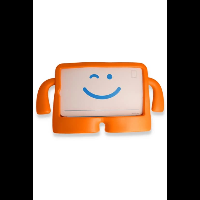 Newface Apple iPad 10.2 (7.nesil) Kılıf Karakter Tablet Silikon - Turuncu