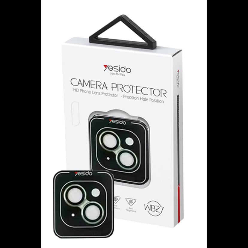 Yesido Apple iPhone 15 WB27 Metal Kamera Lens - Yeşil