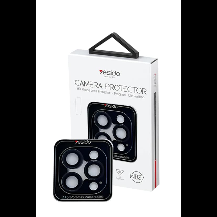 Yesido Apple iPhone 14 Pro Max WB27 Metal Kamera Lens - Siyah