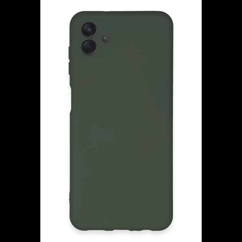 Newface Samsung Galaxy A04E Kılıf Nano içi Kadife Silikon - Koyu Yeşil