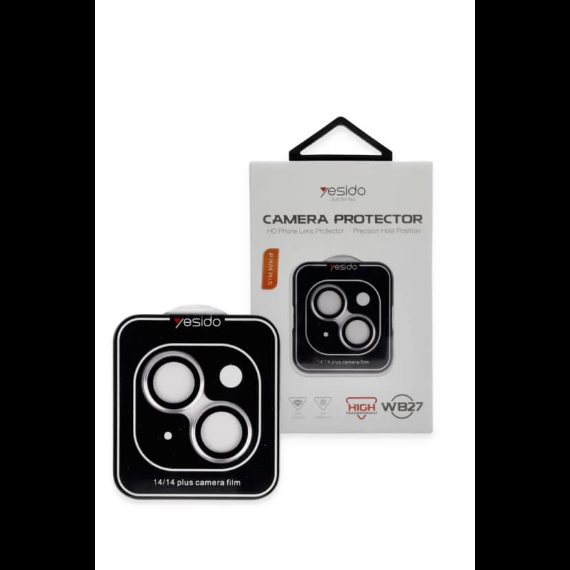 Yesido Apple iPhone 14 WB27 Metal Kamera Lens - Lila