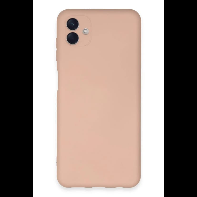 Newface Samsung Galaxy A04E Kılıf Nano içi Kadife Silikon - Pudra