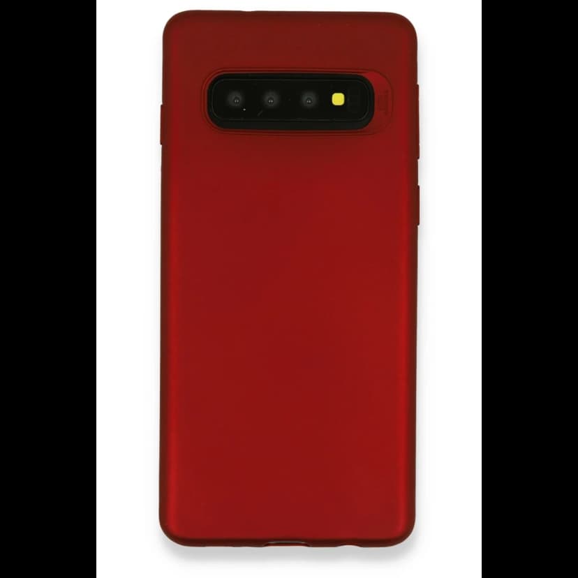 Newface Samsung Galaxy S10 Plus Kılıf First Silikon - Bordo